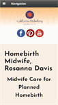 Mobile Screenshot of californiamidwifery.com